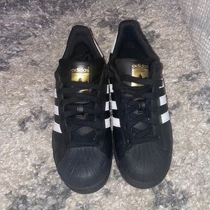 Kids Black Superstar Adidas